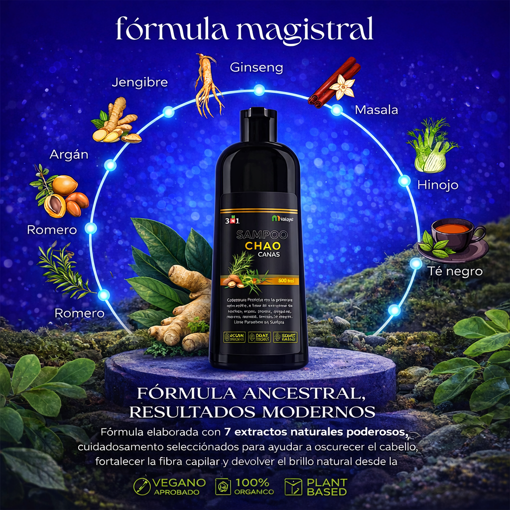 SHAMPOO CHAO  CANAS +TRATMIENTO