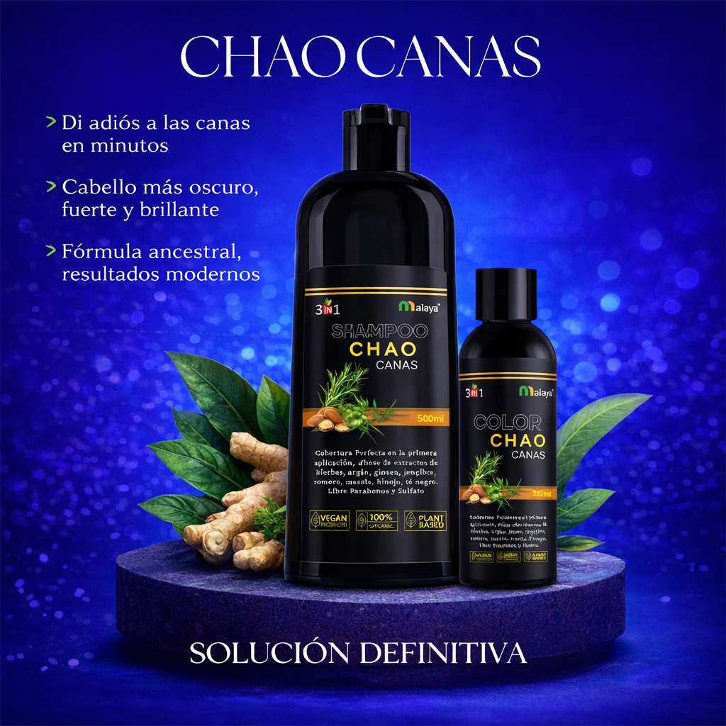 SHAMPOO CHAO  CANAS +TRATMIENTO